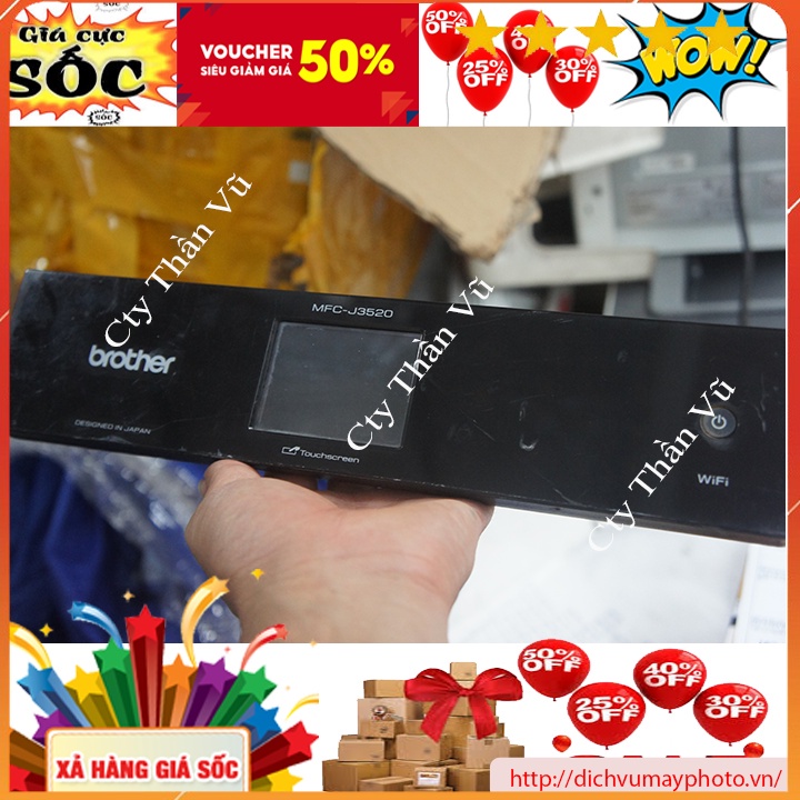 Cụm màn hình phím bấm cảm ứng máy in màu Brother J3520 3720 hàng chuẩn bóc máy zin Kholinhkienmayin