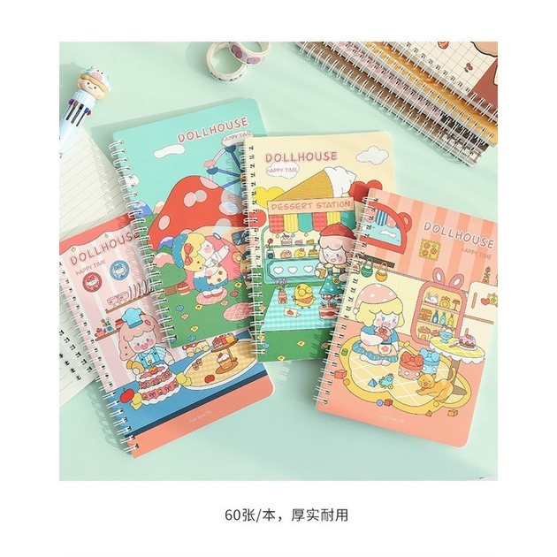 Sổ lò xo A5 nhiều hình