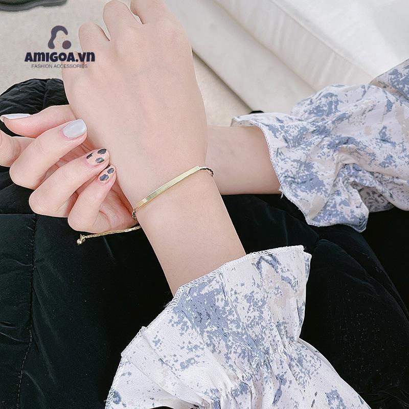 ✨✨Vòng đeo tay họa tiết chữ phong cách thời trang hàn quốc dành cho phái nữ