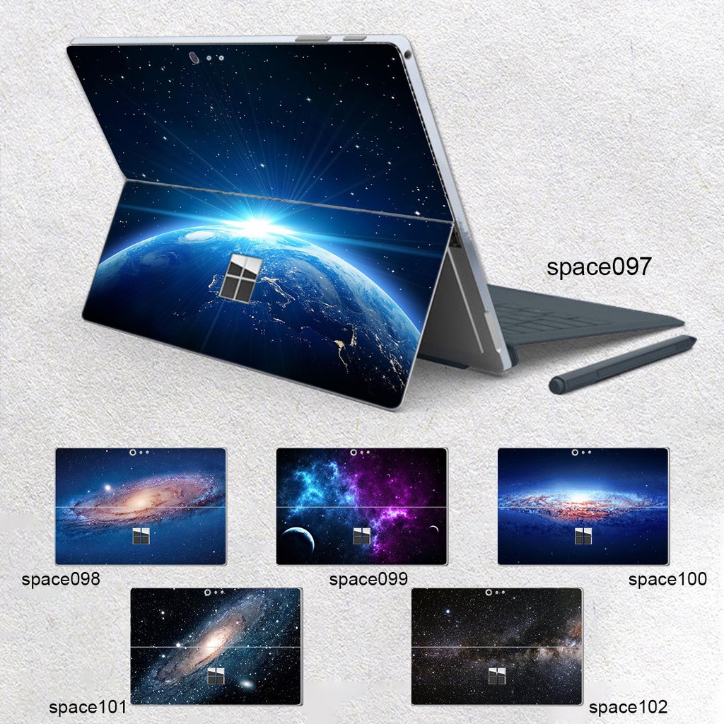 Skin dán hình không gian x17 cho Surface Go, Pro 2, Pro 3, Pro 4, Pro 5, Pro 6, Pro 7, Pro X