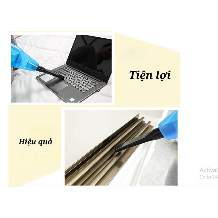 Máy hút bụi Tiroshi cầm tay mini động cơ gắn liền, công suất 650W, điện áp 220V-50Hz.ngăn chứa bụi 1.5L