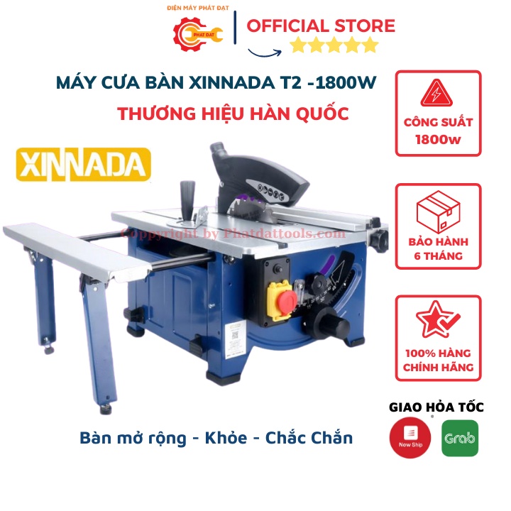 Máy Cưa Bàn Mini XINNADA T2-Công Suất 1800W-Có Bàn Cưa Mở Rộng-Bảo Hành 6 Tháng