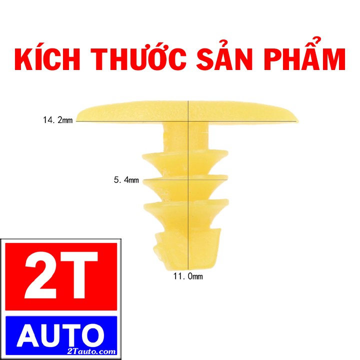 VÍT NHỰA CHUYÊN DỤNG CHO GIOĂNG CỬA XE HƠI Ô TÔ - BỘ 100 CÁI: SKU:154