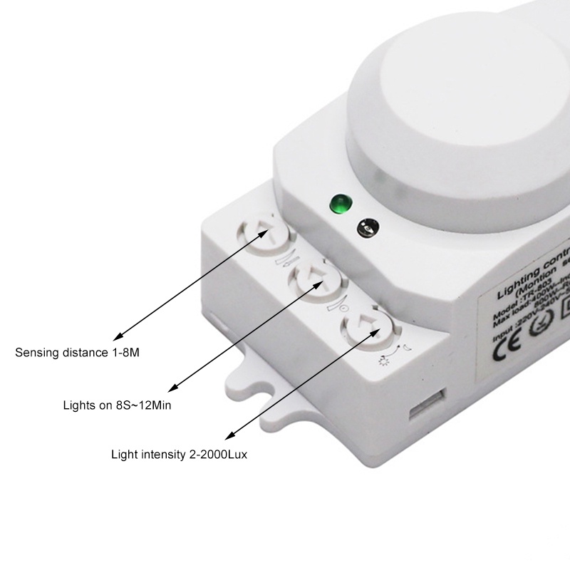 ALG Công Tắc Cảm Biến Vi Sóng Công Tắc Đèn Cảm Biến Chuyển Động Radar 5.8 Độ 360 Ghz Máy Dò Chuyển Động Cơ Thể Công Tắc Cảm Ứng Led Trong Hành Lang