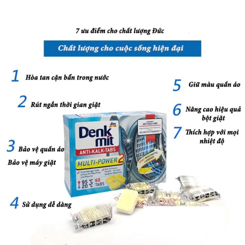 ⚡12 viên sủi tẩy lồng vệ sinh diệt khuẩn trong máy giặt