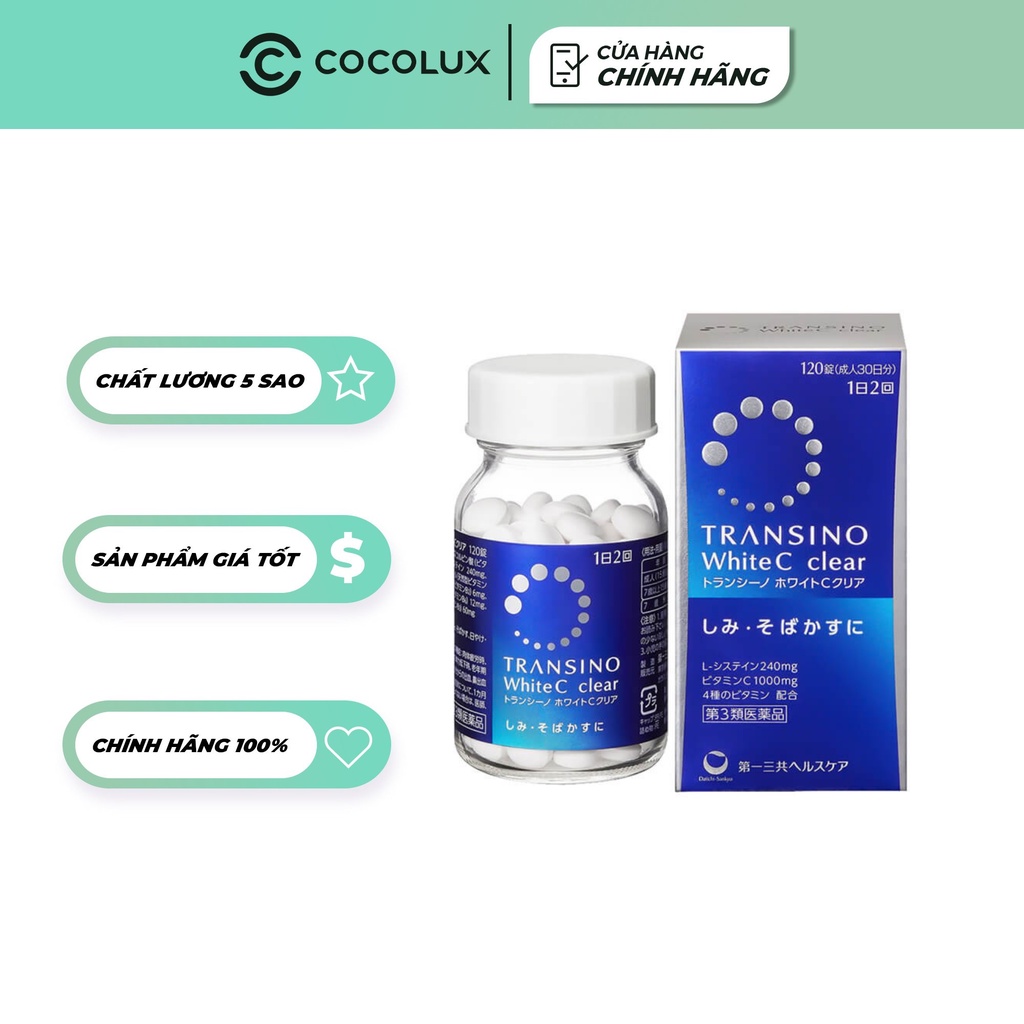 Viên Uống Trắng Da Transino White C