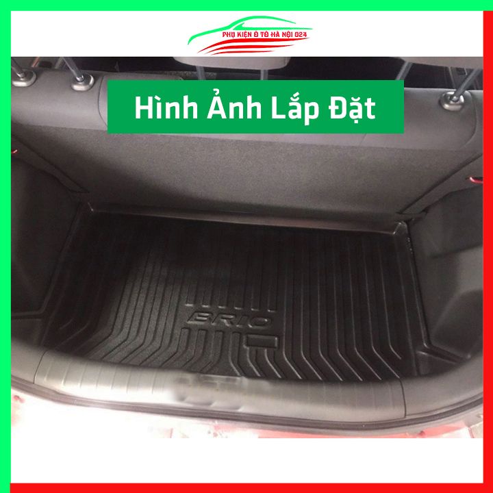 Thảm nhựa lót cốp Honda Brio 2016-2022 nhựa dẻo dày dặn đàn hồi tốt