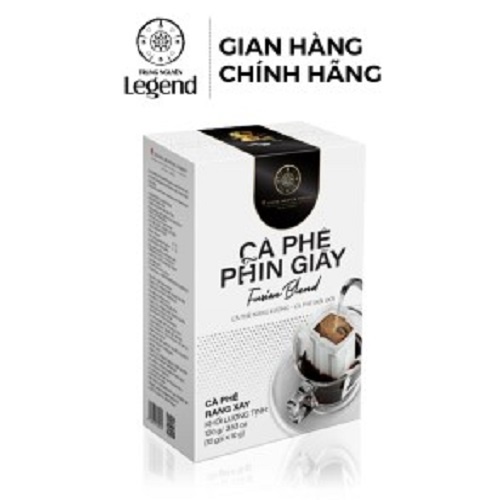 [ Trung Nguyên Legend ] Cà Phê Rang Xay Phin Giấy – Trung Nguyên Legend - Fusion Blend-Hộp 10gói