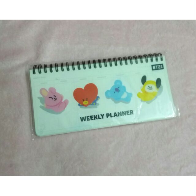 WEEKLY PLANNER BT21 OFF