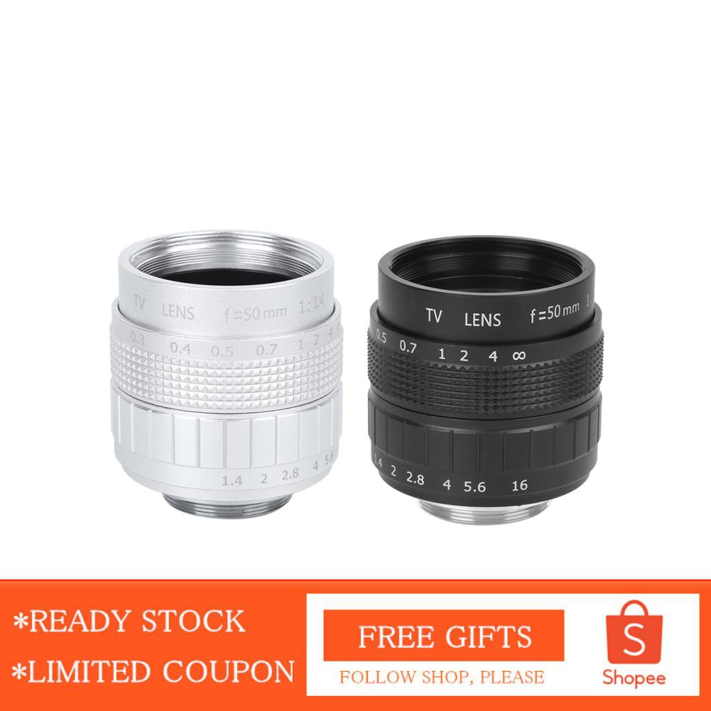 Ống Kính Thủy Tinh 50mm F1.4 C Cho Máy Ảnh Cctv