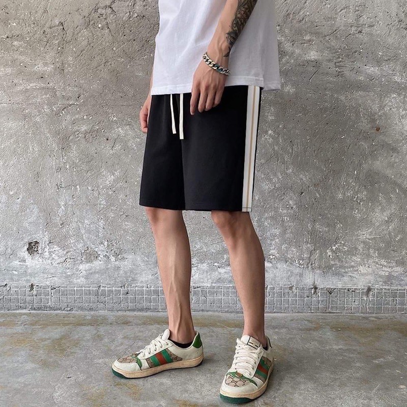 [Mã SKAMA06 giảm 8% TỐI ĐA 50K đơn250K] Quần short TBG sọc be , quần sooc nam nữ Hàn Quốc unisex , MSW Town | BigBuy360 - bigbuy360.vn