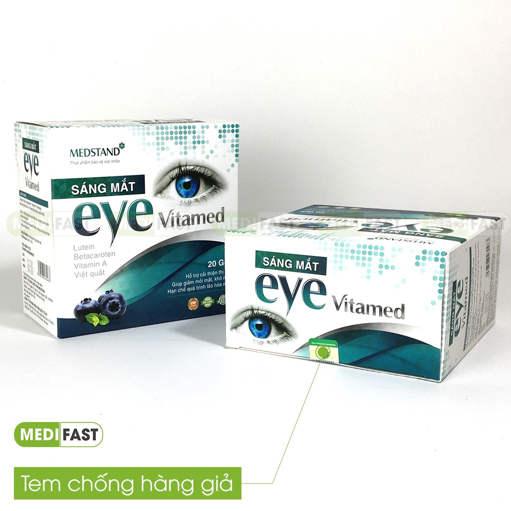 Siro bổ mắt cho bé Eye Vitamed - giúp giảm mờ mắt, thị lực kém, giảm cận thị, viễn thị, khô mắt, mỏi mắt - Hộp 20 gói