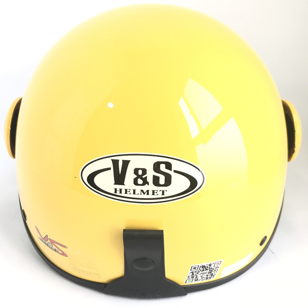 Mũ bảo hiểm nửa đầu có kính V&amp;S Helmet - VS105K - Vàng bóng