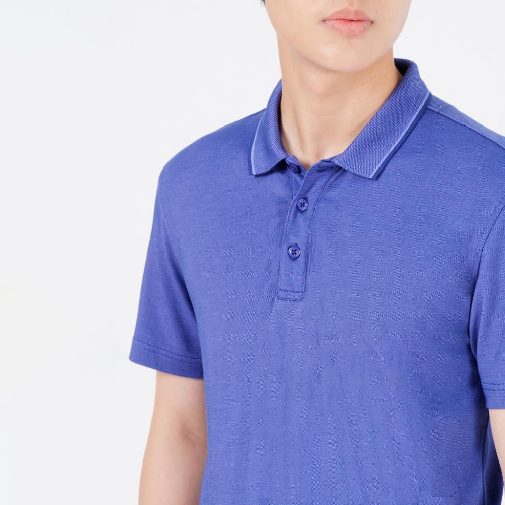 Áo Thun Nam Tay Ngắn Có Cổ Blentino PL2628 - Vải Cotton Da Cá Trơn Chống Nhăn