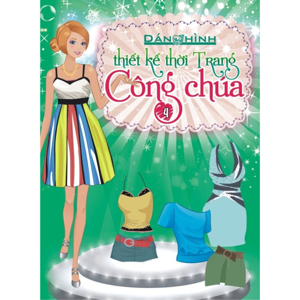 Sách - Dán hình thiết kế thời trang công chúa - tập 4