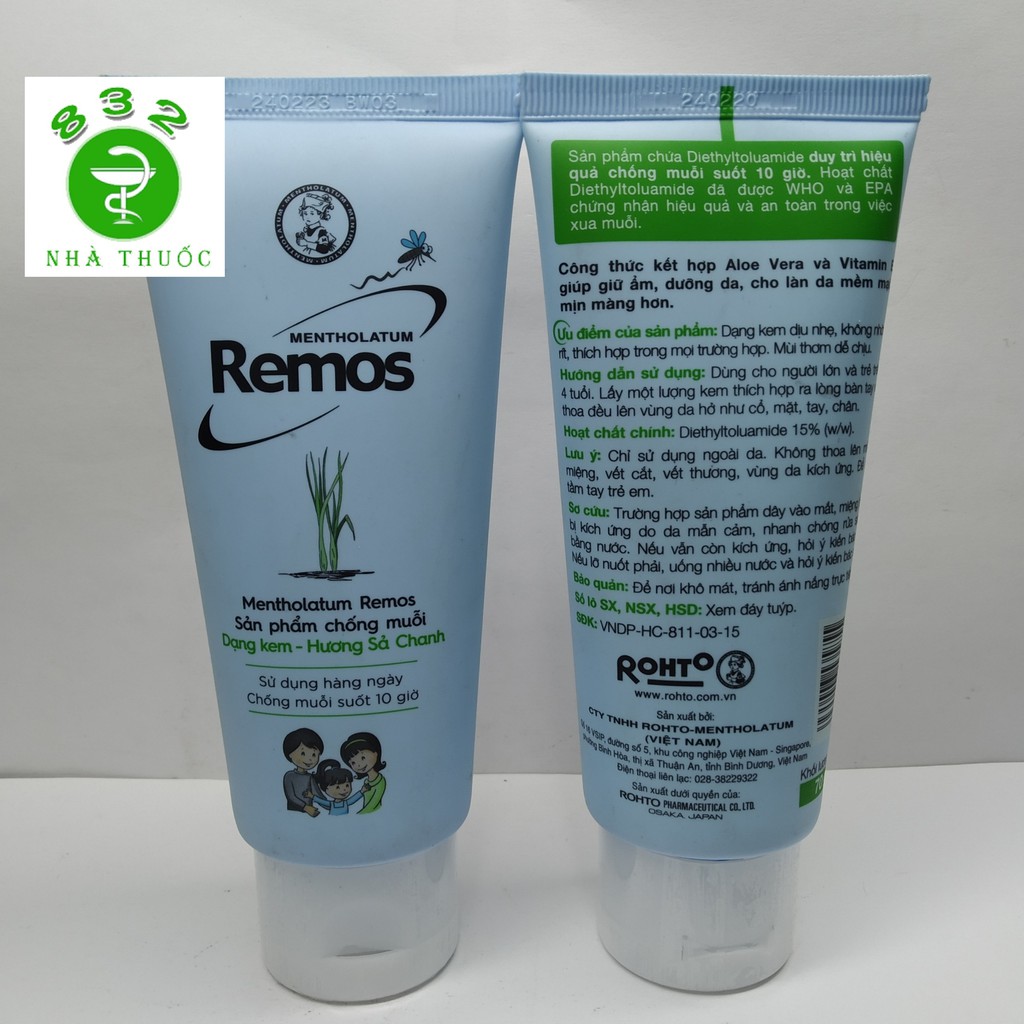 Kem Mentholatum Remos - Sản phẩm chống muỗi