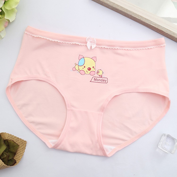 Set 4 quần lót nữ cao cấp cotton siêu dễ thương cho mẹ và bé 2021