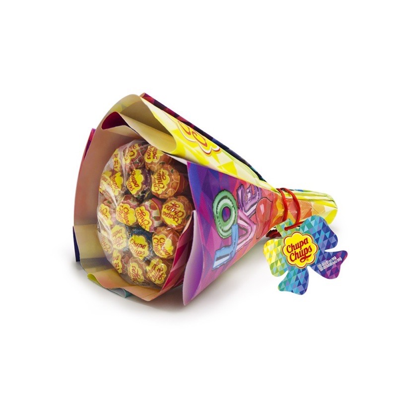 Chupa Chups kẹo mút hương trái cây bó hoa (19 que x 10g/que)