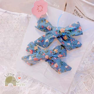 Set 2 cặp tóc cho bé gái kiểu dáng Hàn Quốc _ Đôi hoa nơ