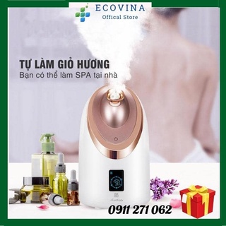 Máy Xông Mặt Nóng Lạnh, Xông Hơi Mặt Mini Cao Cấp MKS Có Ngăn Chứa Thảo Dược