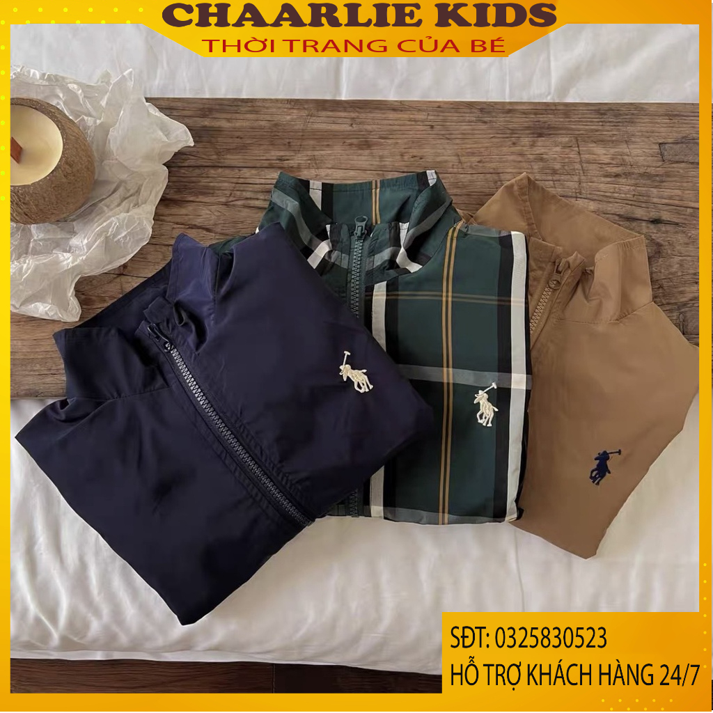 Áo Khoác Gió Lacos Áo Khoác Gió Thu Đông Dày Dặn Giữ Ấm Cho Bé Từ 8Kg Đến 32Kg Thời Trang Trẻ Em Chaarlie Kids