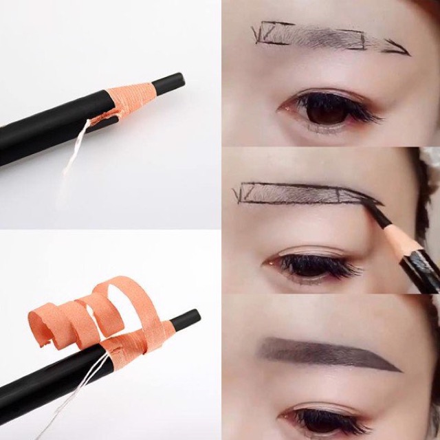 Chì Xé Kẻ Chân Mày Cosmetic Art Eyebrow Pencil Màu Nâu Tự Nhiên ( Brown)