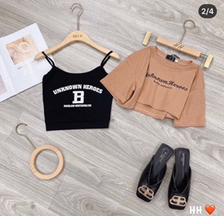 SET HAI ÁO CROPTOP THÊU