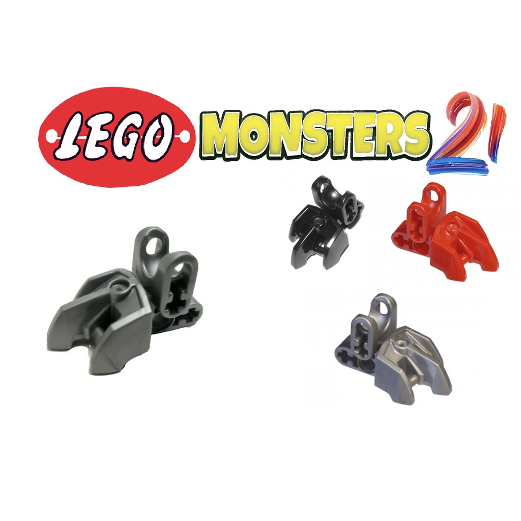-Lego chính hãng-Chân của Nhà máy Anh hùng với ba móng vuốt ngắn và ổ cắm nối bóng- ID 15976