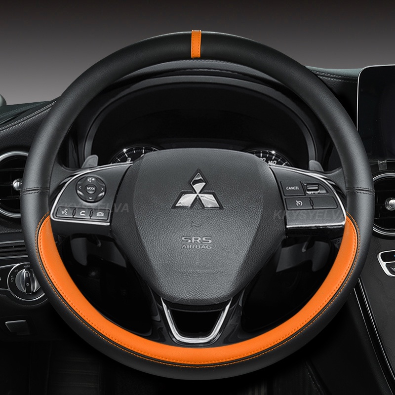 Vỏ Bọc Vô Lăng 38cm 15" Cho Mitsubishi ASX RVR Pajero Sport Outlander PHEV Airtrek Grandis lancer evo Eclipse Cross