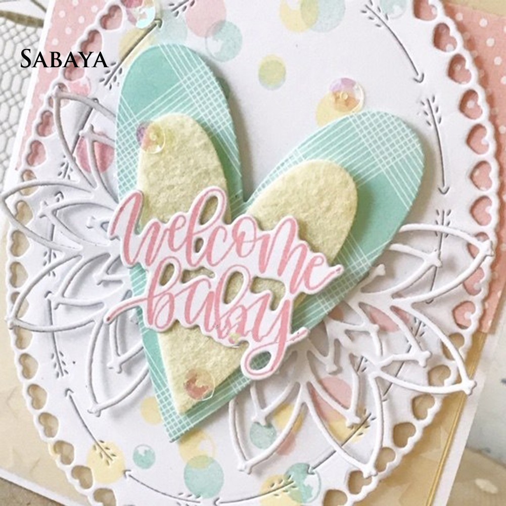 Khuôn Cắt Giấy Làm Từ Kim Loại Hình Bông Hoa Trang Trí Scrapbook