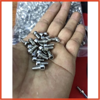 Ốc ná cao su kim loại 1 cặp inox chìm m4 vặn lục giác
