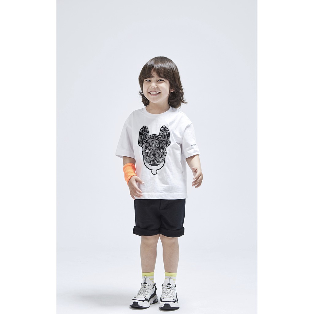 Áo thun tay lỡ hàn quốc unisex LifeWork MLB hoạ tiết Chó cho bé ,Samyy_vn