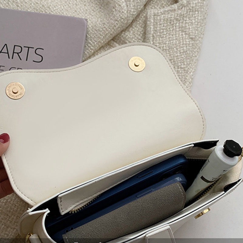 Túi đeo vai messenger IELGY kiểu yên ngựa kết cấu đơn giản thời trang cho nữ