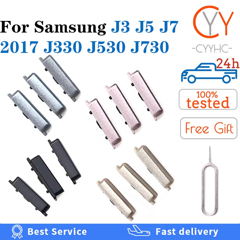 Nút bấm nguồn và âm lượng thay thế tiện dụng cho Samsung Galaxy J3 J5 J7 Pro 2017 J330 J530 J730 2016 J320F