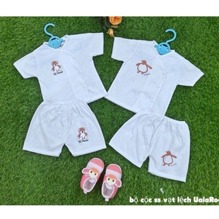 Bộ Noubaby Cộc tay khuy chéo sơ sinh