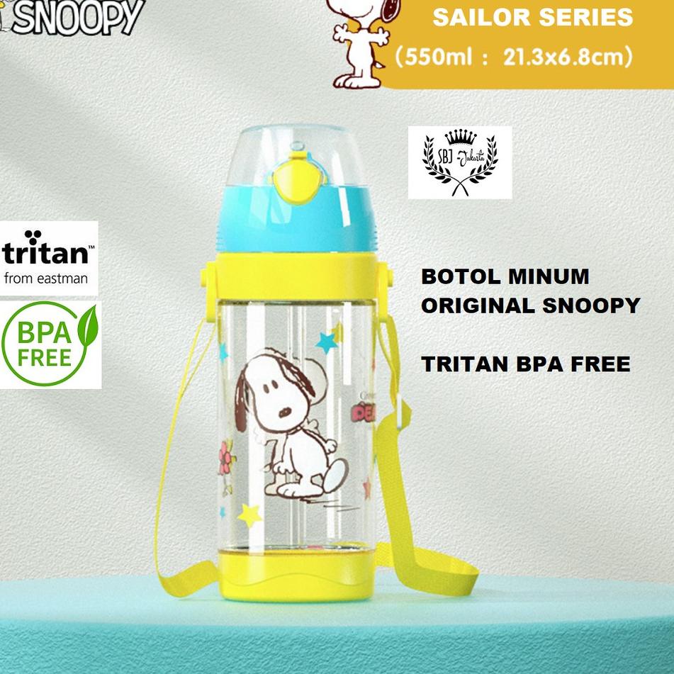 Bán chạy. Bình đựng nước TRITAN BPA FREE 550 ML chính hãng kèm ống hút cho bé