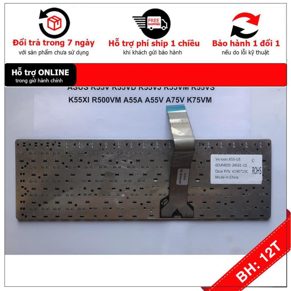 BH 12TH Bàn phím Laptop Asus K55 X54 K54C K54L K54LY X54L X54LY K55D K55N K55DE Bảo Hành Toàn Quốc 12 Tháng | BigBuy360 - bigbuy360.vn