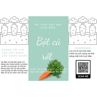 Bột cà rốt nguyên chất sấy lạnh