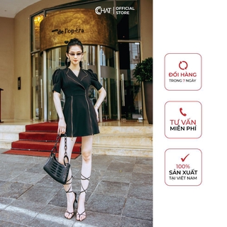 Váy vest phối dây khóa
