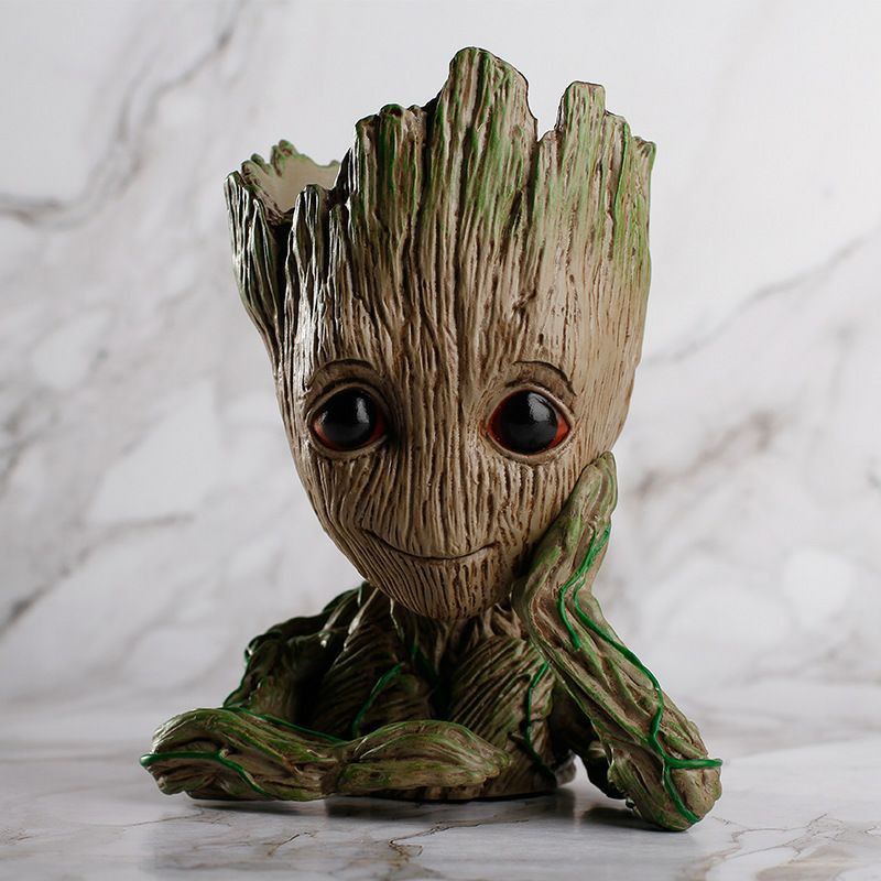 Chậu cây groot decor trang trí bàn học - trang trí bàn làm việc bể thủy sinh