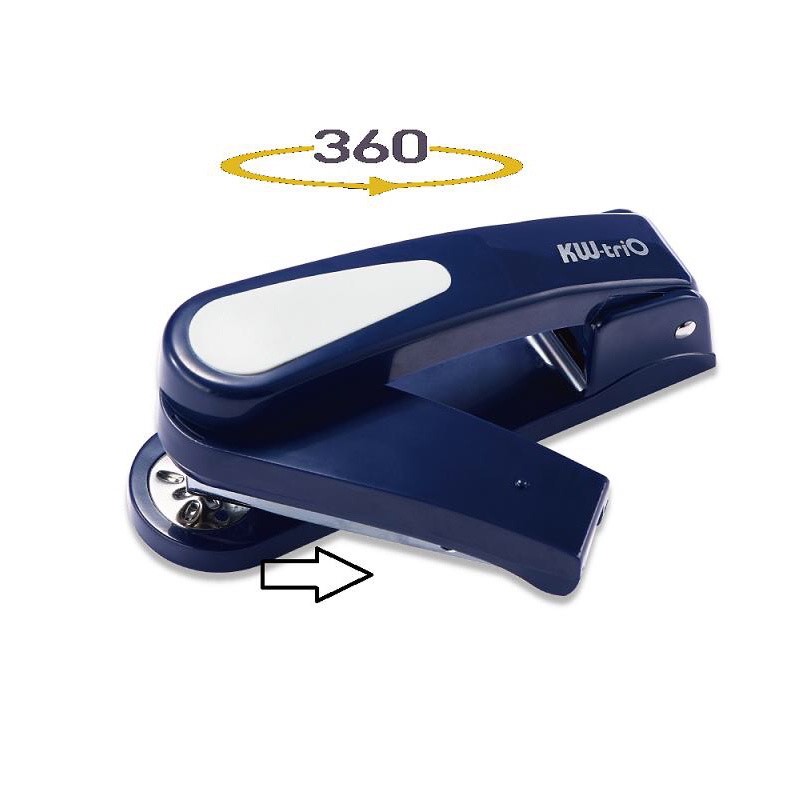 Bấm kim 3 xoay chiều KW TriO 0536R Rotary Stapler, xoay 360 độ