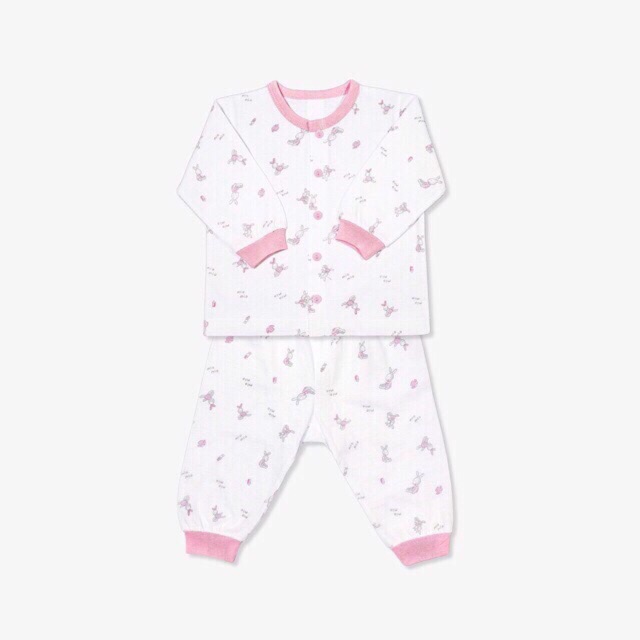 [ẢNH THẬT] Bộ sơ sinh Miomio cài giữa mềm mịn cho bé