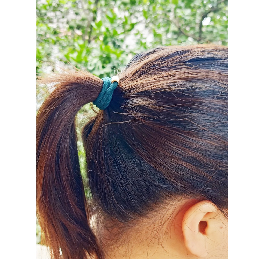5 Dây buộc tóc co giãn nhiều màu phong cách Hàn