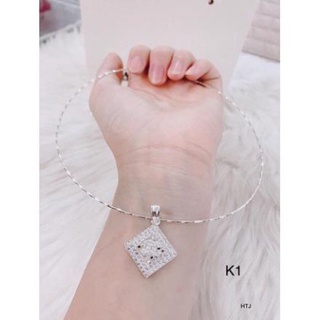 KIỀNG MỀM BẠC NỮ MẶT BẠC TA