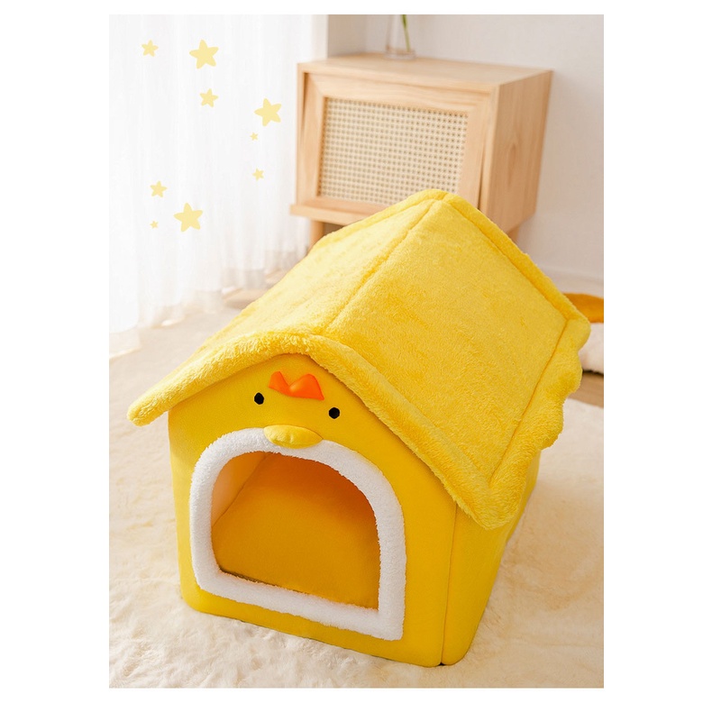 nhà ngủ gà vàng / thỏ xám cho chó mèo