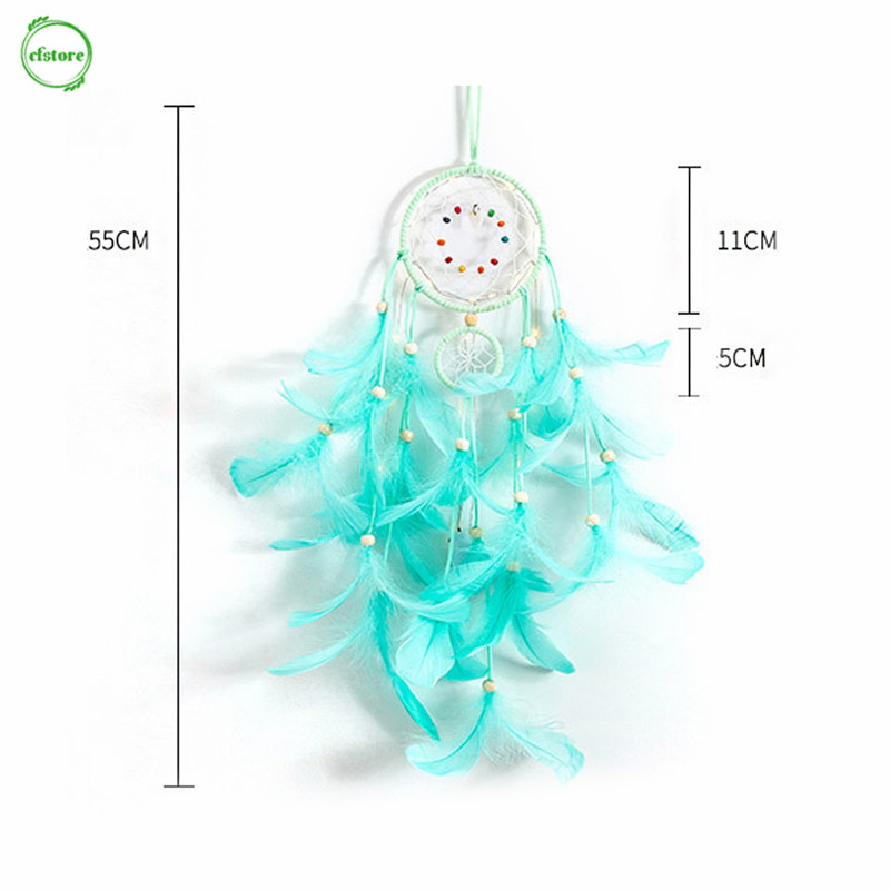 Dream catcher gắn đèn led treo trang trí đẹp mắt