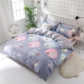Bộ vỏ chăn ga gối cotton poly hàn quốc