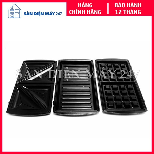 Máy nướng bánh mì sandwich Tiross TS513 - Máy làm bánh waffle - Chính hãng - Bảo hành 12 tháng