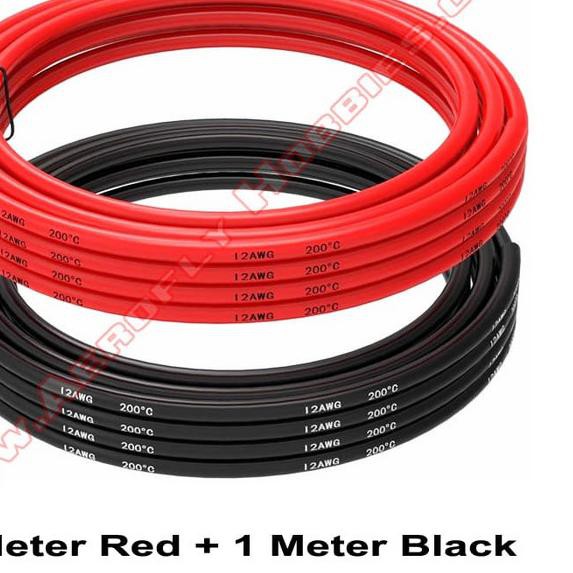 Revox Pro 12 Awg Silicone Wire Red- Black 1m