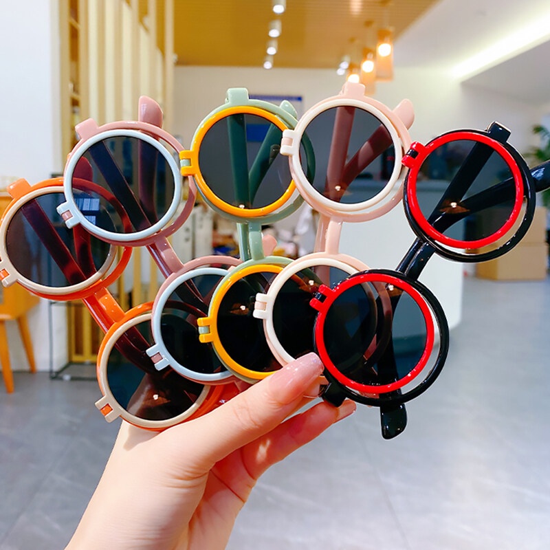 Kính Chống Nắng PTQ Kiểu Dáng Hoạt Hình Dễ Thương Cho Bé